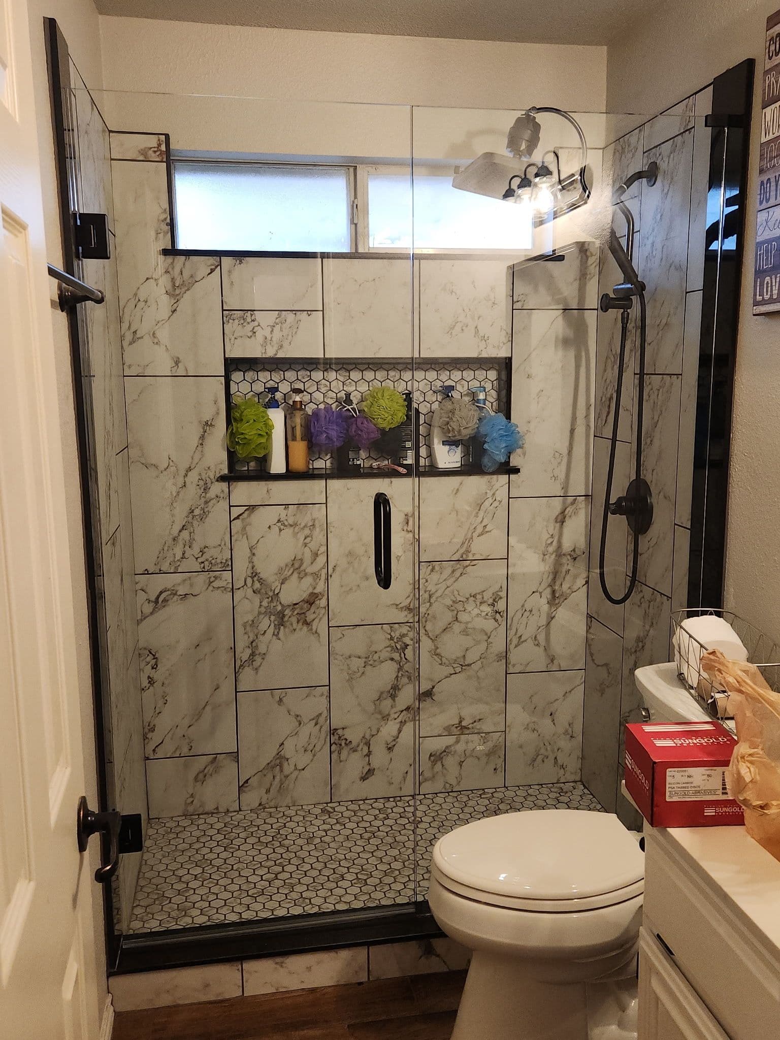 Frameless Shower Glass for the Hall Bath and Master image