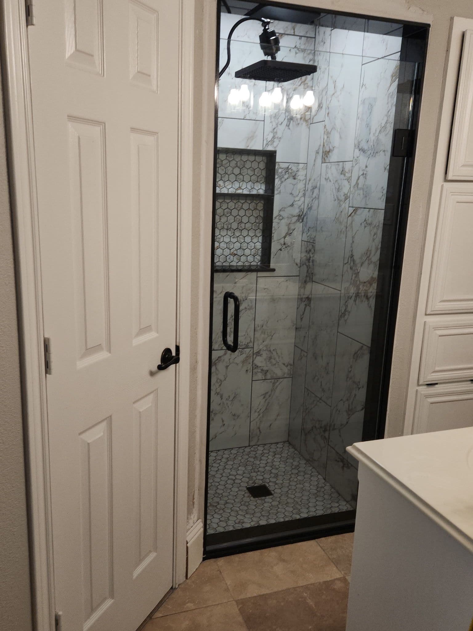 Gallery photos for Frameless Shower Glass for the Hall Bath and Master: Image #1