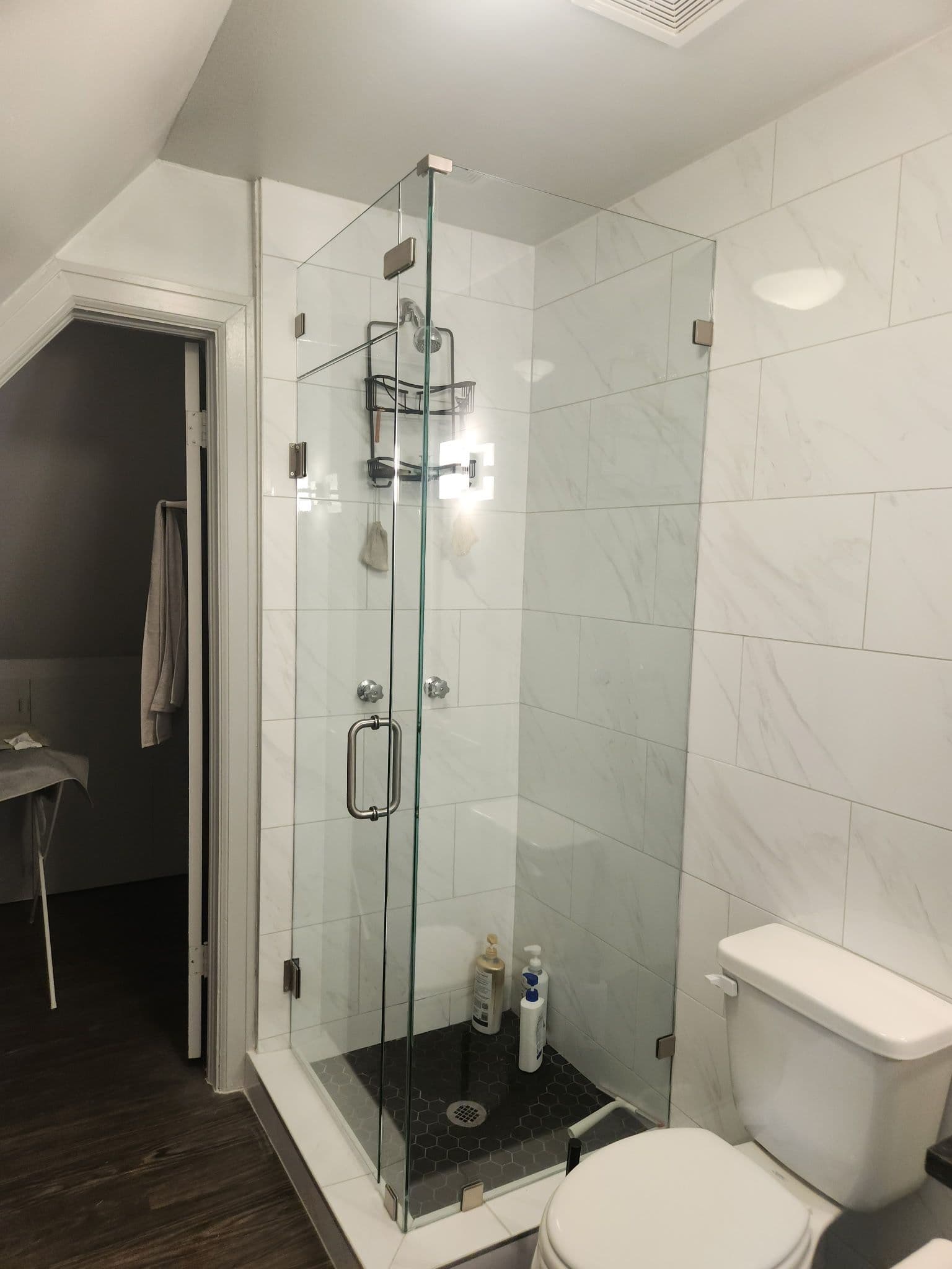 Sleek Glass Shower Transformation