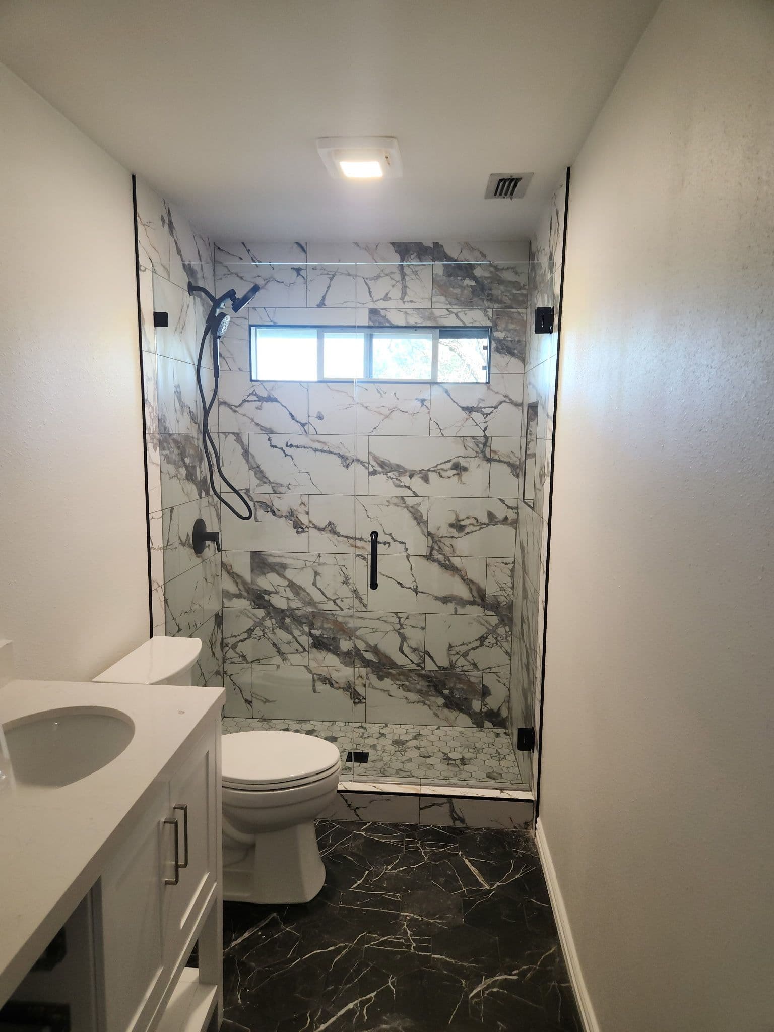 Stunning Shower Transformation in Modern Bathroom