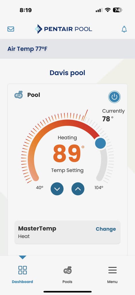 Gallery photos for Sleek Glass Partitions and Smart Pool Control Installed: Image #1