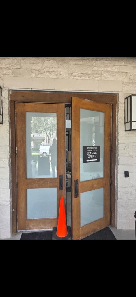 Gallery photos for Modern Door Upgrade with Frosted Glass Panels: Image #1